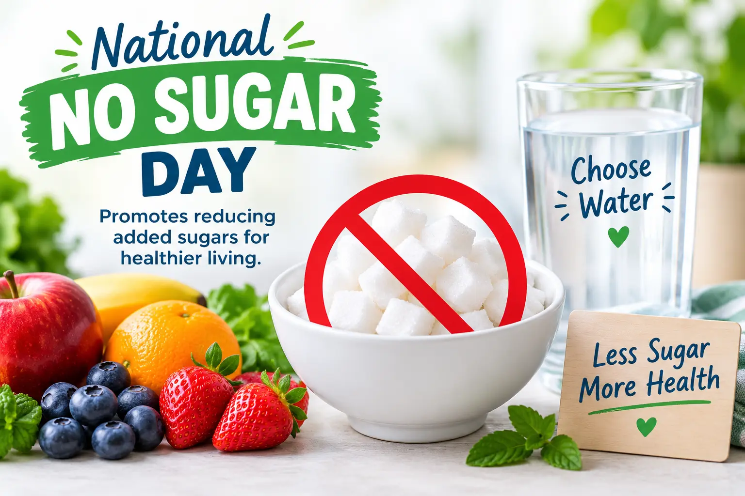 National No Sugar Day promotes reducing added sugar for healthier living