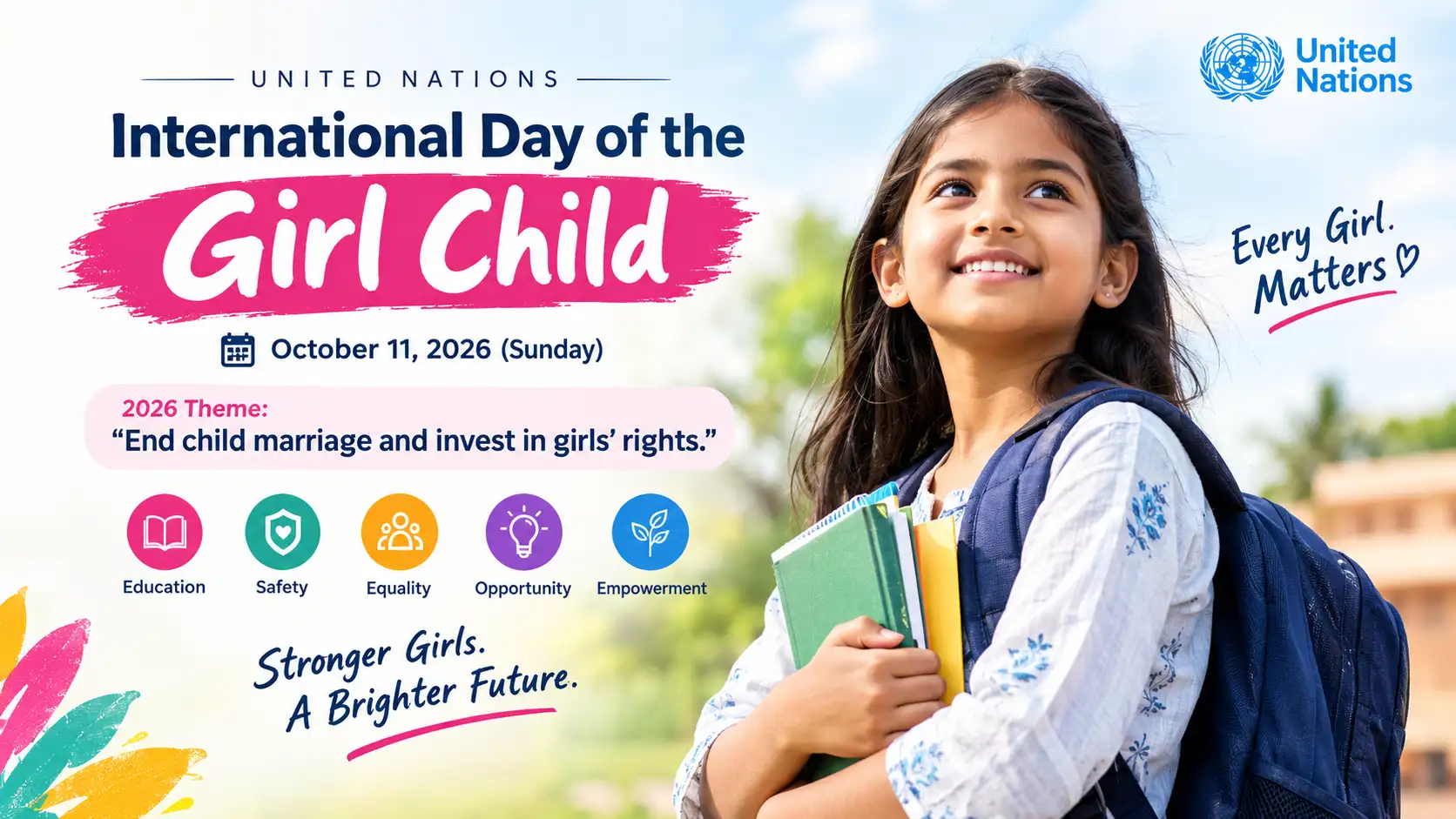 International Day of the Girl Child 2026 girls' rights and empowerment